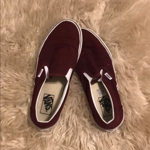 Maroon vans